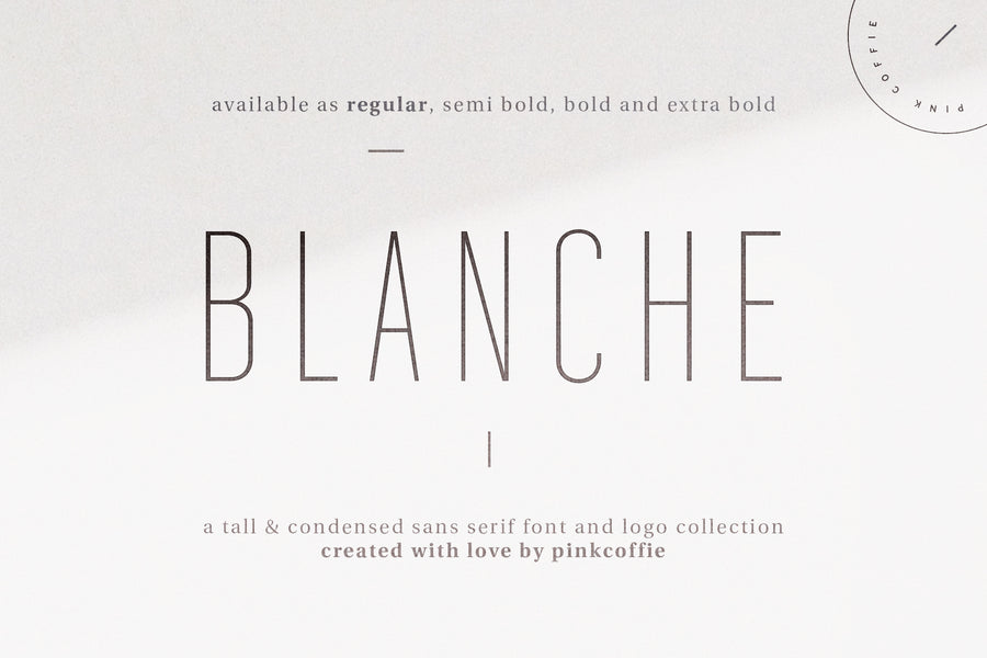 Blanche | Modern Sans Serif + 18 Logos