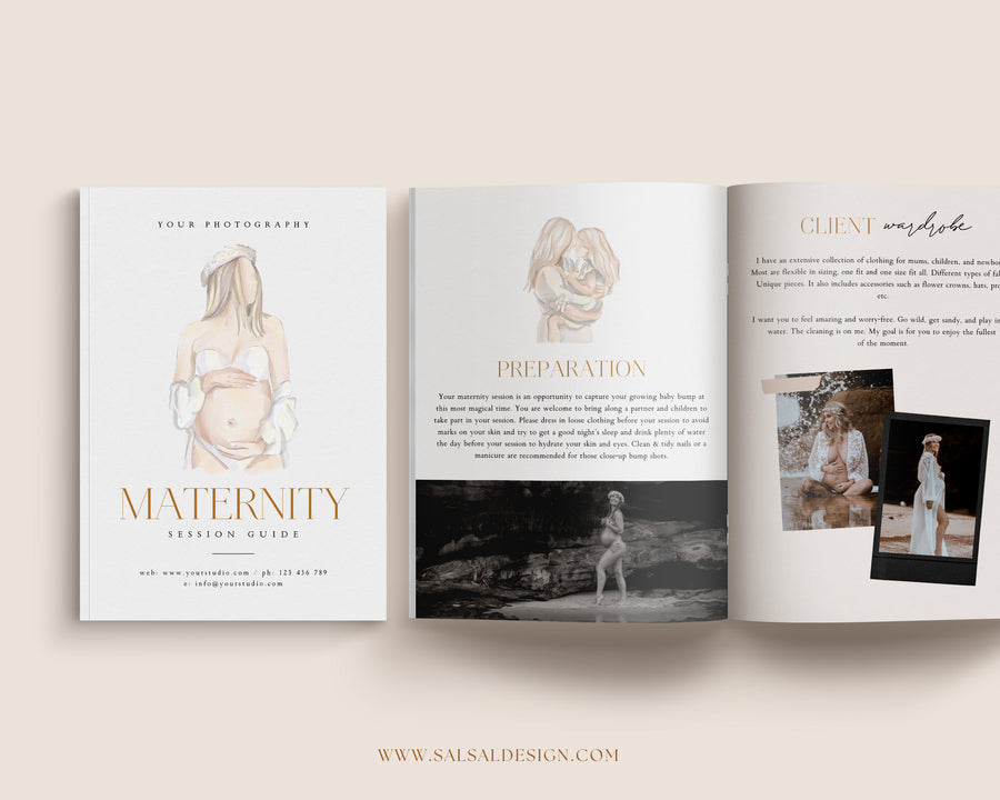 Maternity Session Style Guide Canva & Photoshop Template - MG050