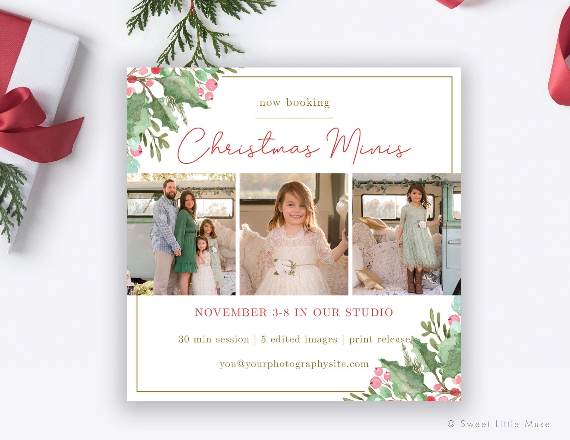 Christmas Mini Session Social Media Template - SLM13 – Birdesign christmas-mini-session-social-media-template-slm13-birdesign