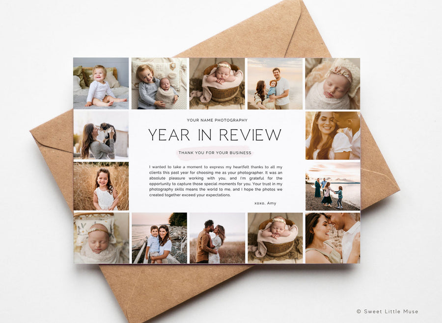 Year in Review Card Template for Canva - SLM28