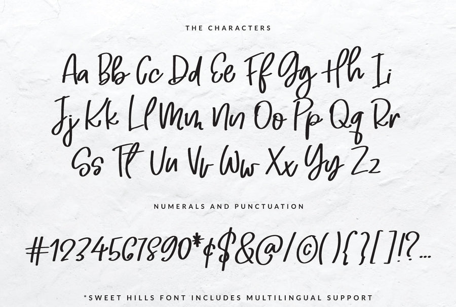Sweet Hills Script Font + Dingbats