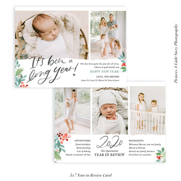 Year in Review Photocard Template | Long Year
