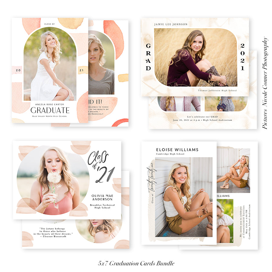 Graduation Senior Announcement Bundle | We Made it!  Birdesign