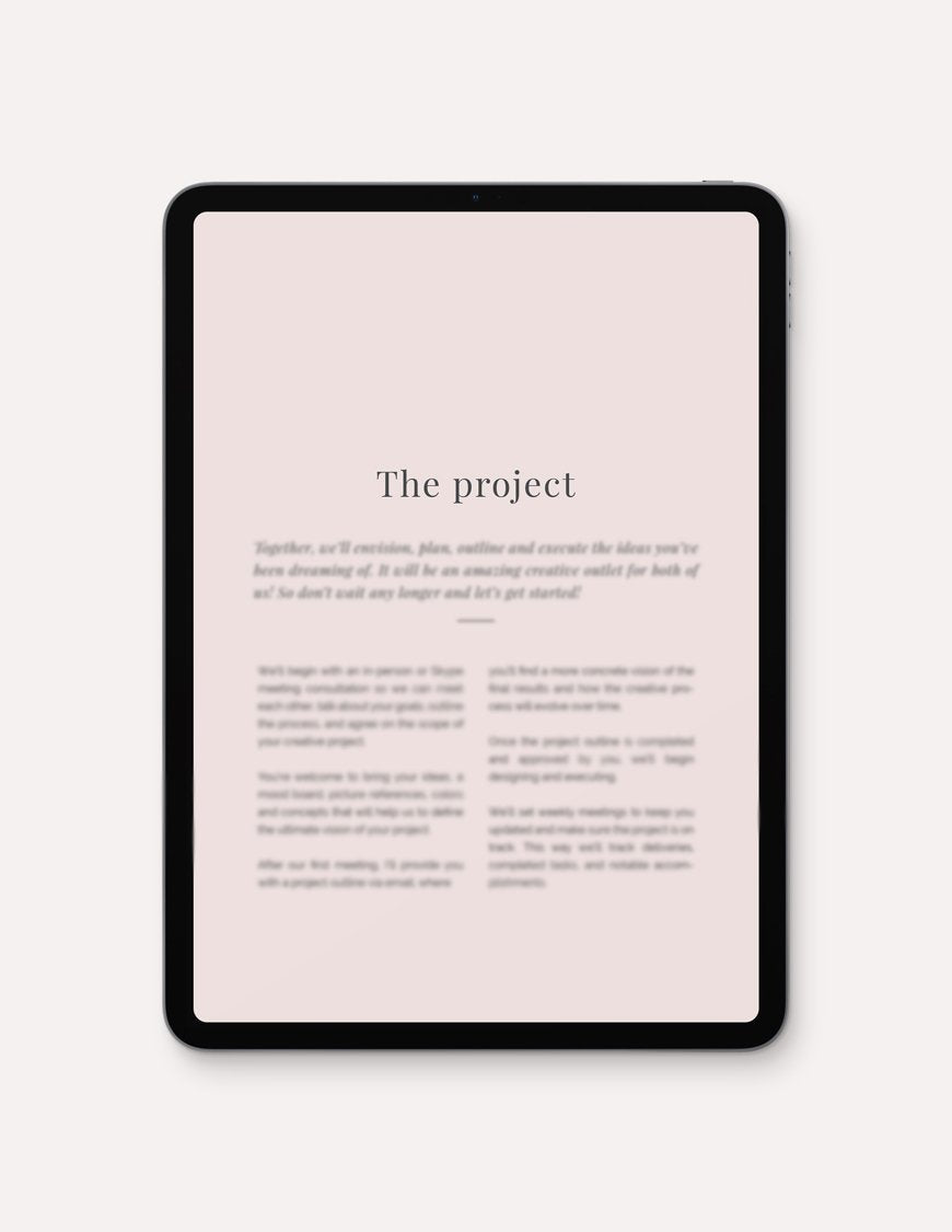 Project Proposal template