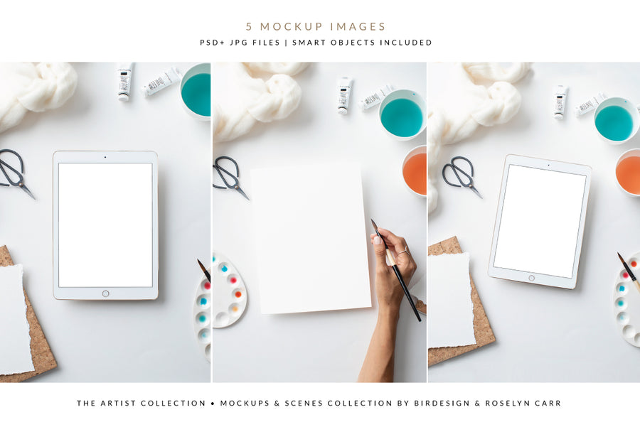 The Artist Mockups Collection | 5 Stock Images