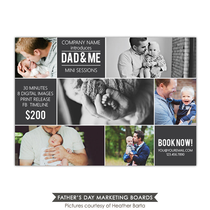 Photography Marketing board | Dad & Me
