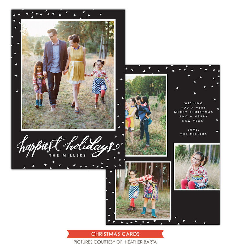 Christmas Photocard Template | Elegant holidays