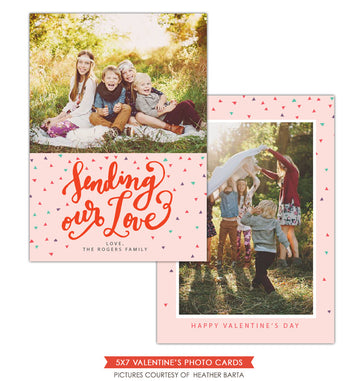 Valentine Photocard Template | Sending our love