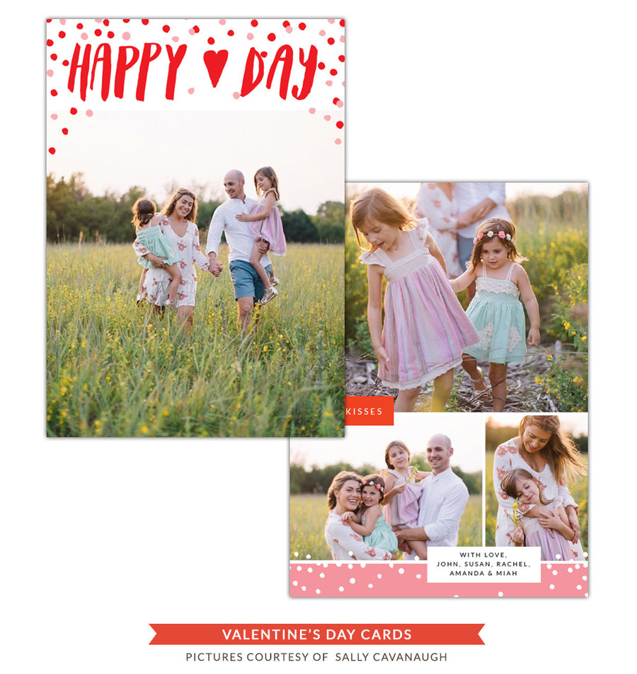 Valentine Photocard Template | Happy heart day