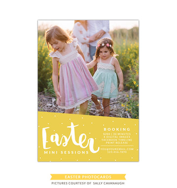 Photography Marketing board | Yellow Easter