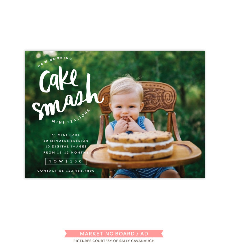 Cake Smash Marketing Board | Giant Cake