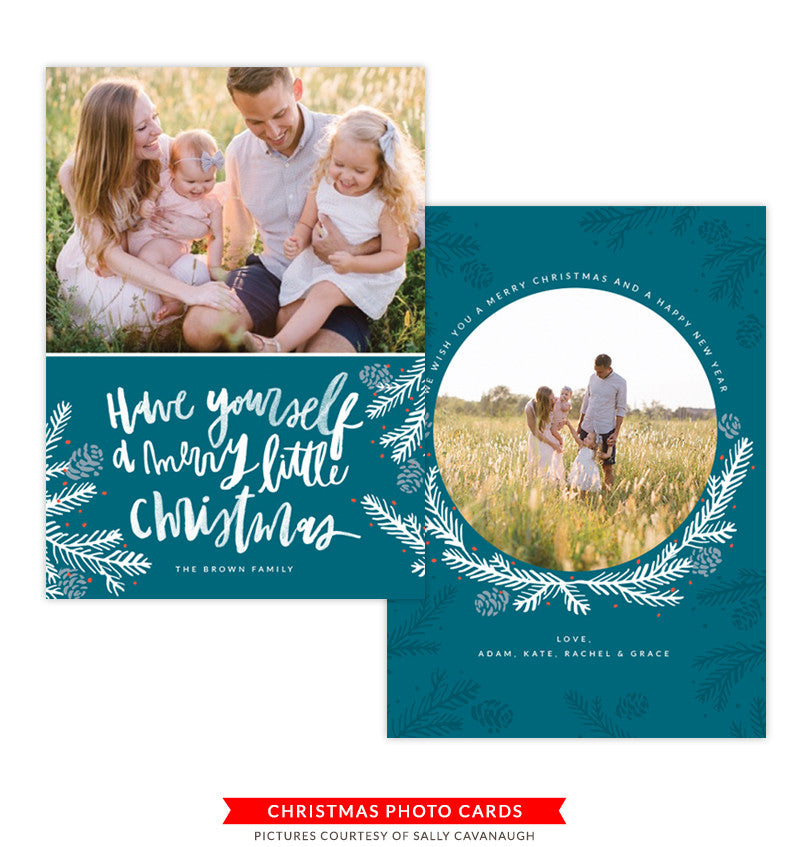 Christmas Photocard Template | Little Christmas