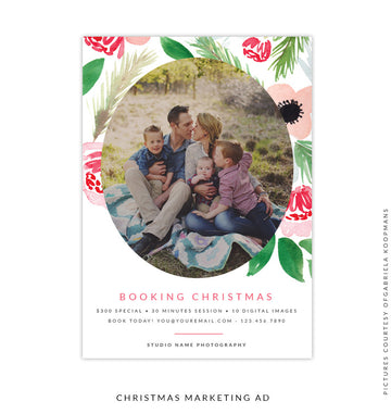 Christmas Marketing Ad | Floral Happiness