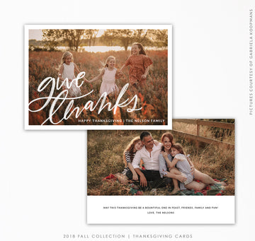 Thanksgiving Card Template | Giving thanks