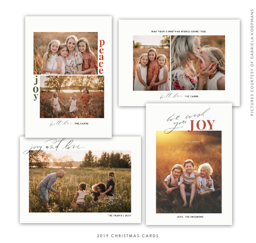 2019 Christmas 5x7 Photo Card Bundle | The Happiest Days