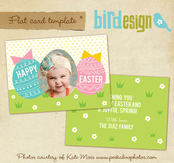 Easter photo card | Happy chicks