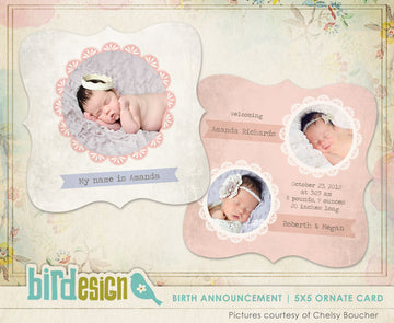 Birth Announcement | Little flower