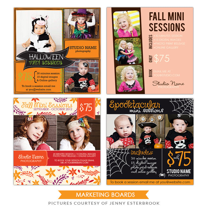 Photography Marketing boards | Fall Collection