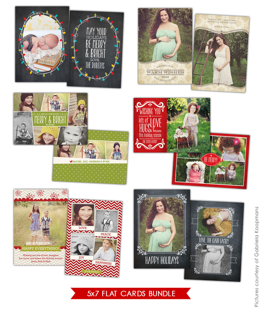 Holiday Photocards Bundle | Shining with love