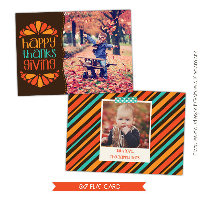 Thanksgiving Photocard Template | Thankful season