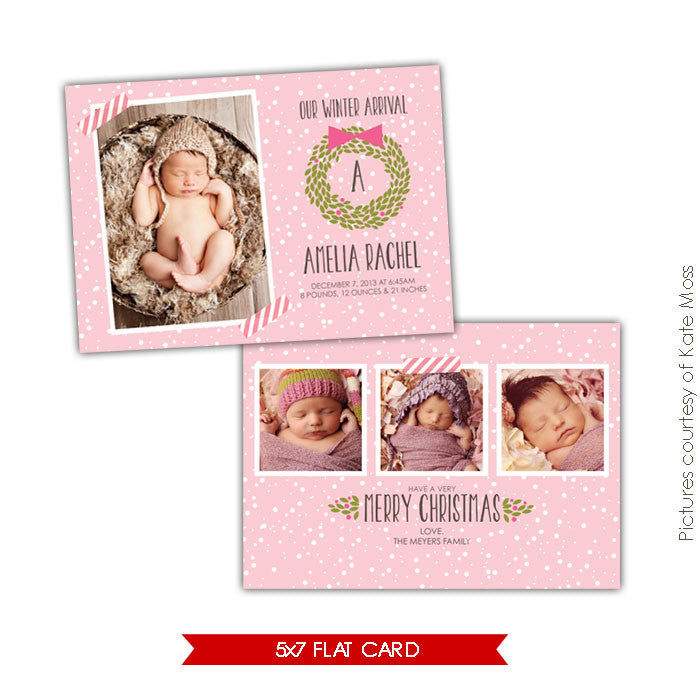Holiday Photocard Template | Winter arrival
