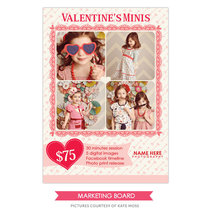 Photography Marketing board | Arrows and love