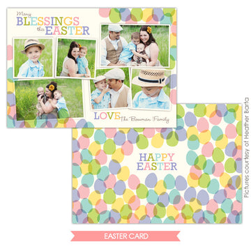 Easter photo card | Blessed family