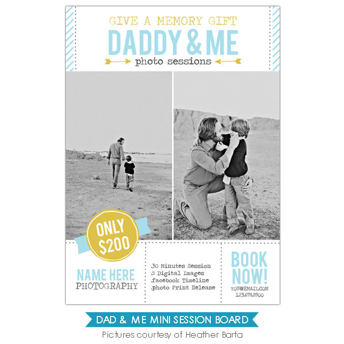 Photography Marketing board | Daddy & Me