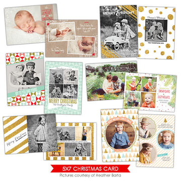 Christmas Photocards Bundle | Christmas Glam