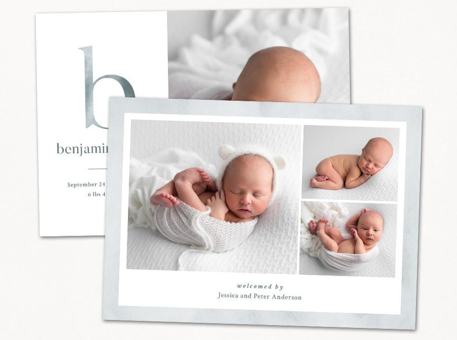 Birth Announcement - 5x7 Card - os06
