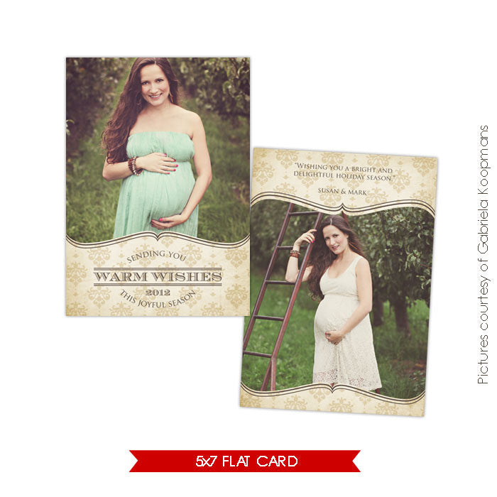 Holiday Photocard Template | Warm wishes