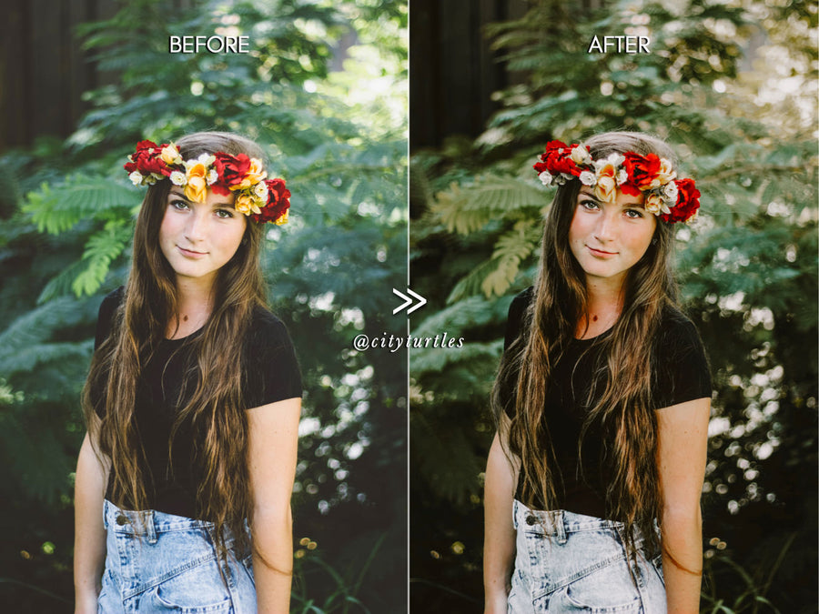 Moody RICH GREENS Outdoor Travel Nature Lightroom Presets