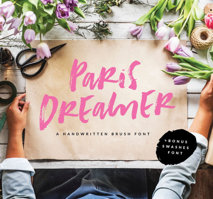 Introducing the Paris Dreamer Font in our Fonts Collection!