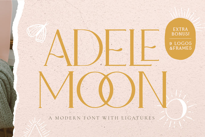 My first Serif font! Adele Moon!