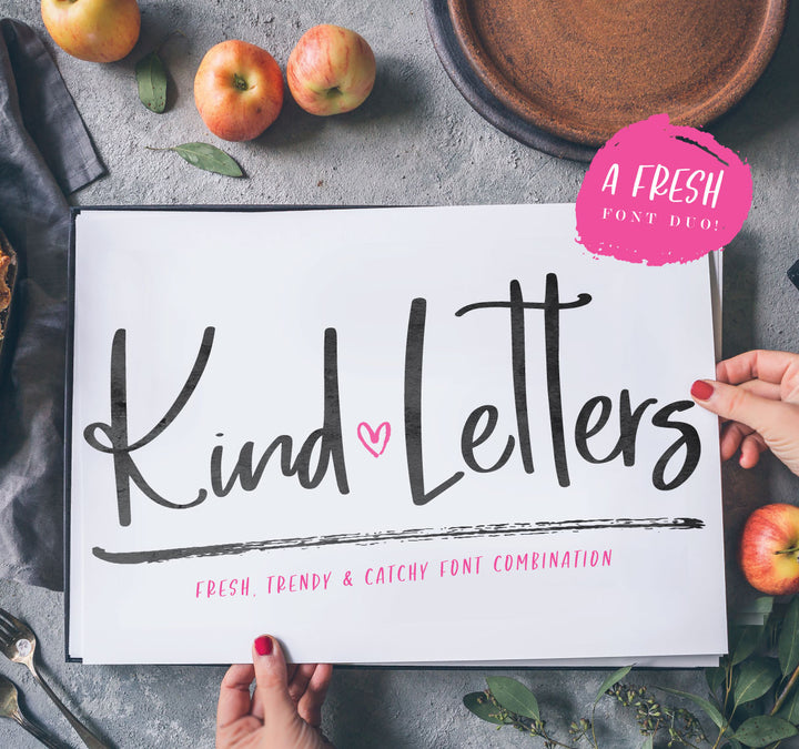 New Font Duo! Introducing Kind Letters