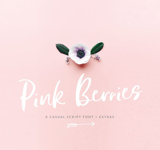 Introducing the Pink Berries Font!