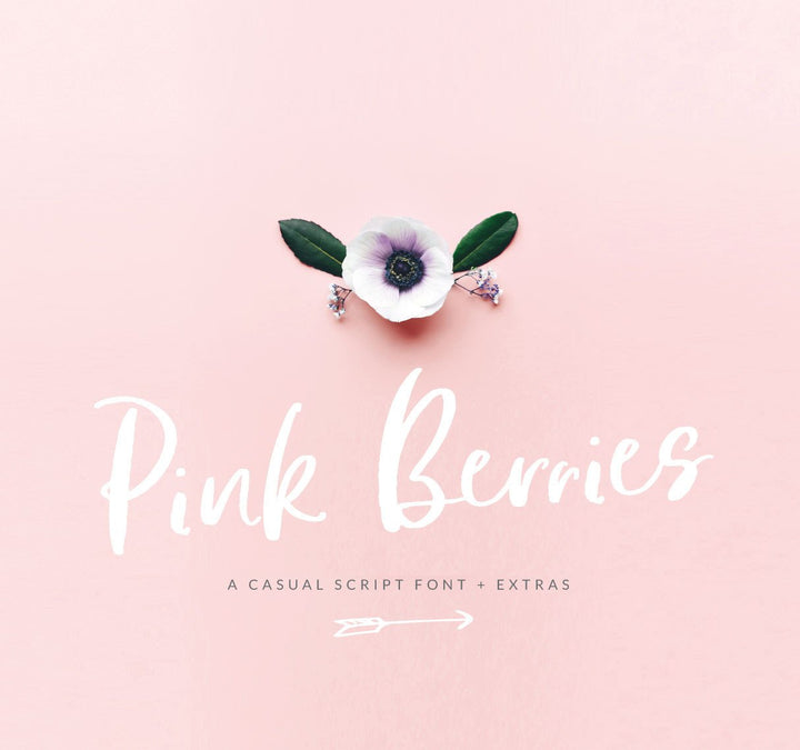 Introducing the Pink Berries Font!