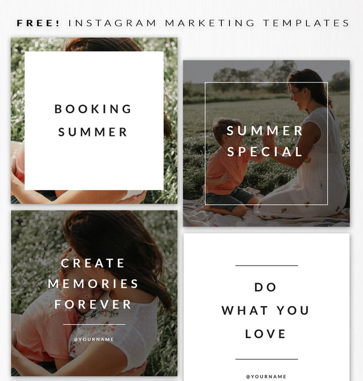July's freebie - Instagram templates