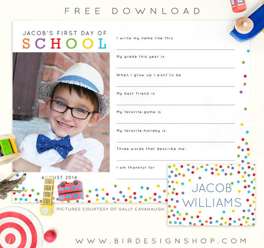 First Day of School freebie!