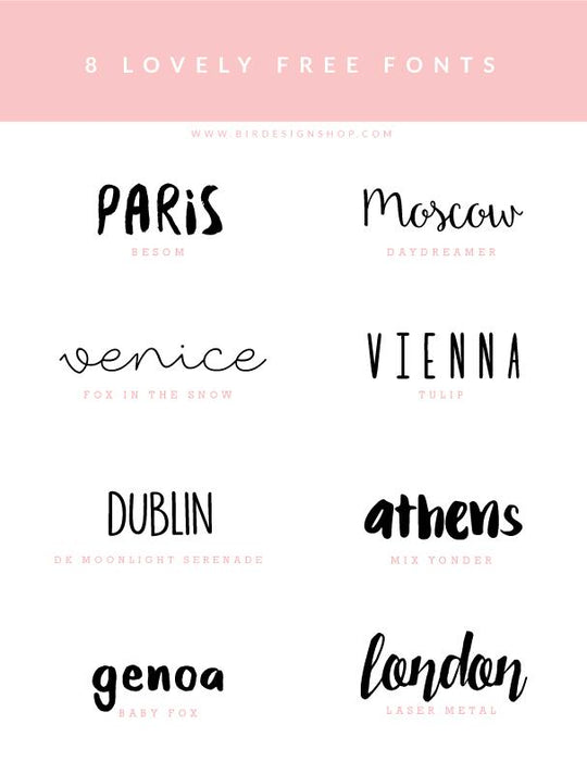 Fonts inspiration - download free