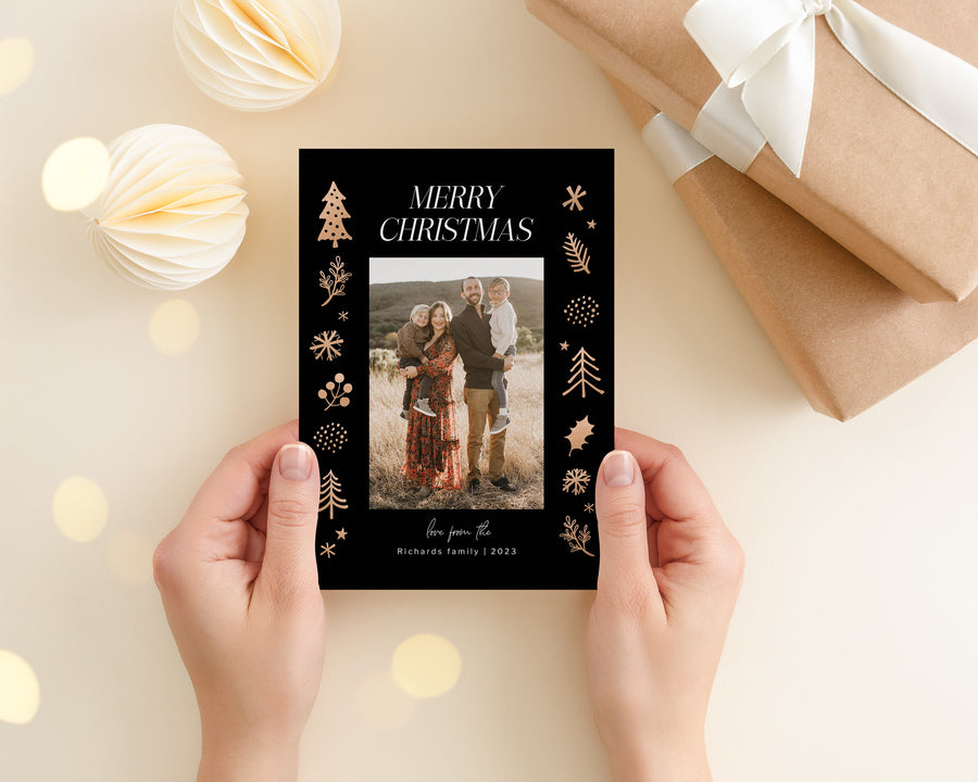 merry-christmas-card-template-printable-christmas-photo-card-gold-me-birdesign for Free Printable Christmas Card Creator Merry Christmas Card Template, Printable Christmas Photo Card, Gold Me – Birdesign for Free Printable Christmas Card Creator
