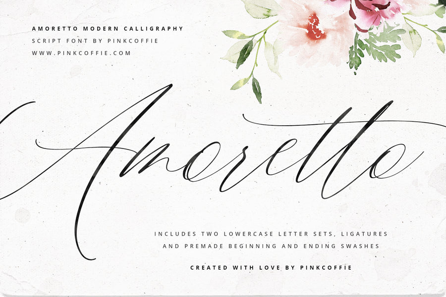 Amoretto | Modern Calligraphy Script