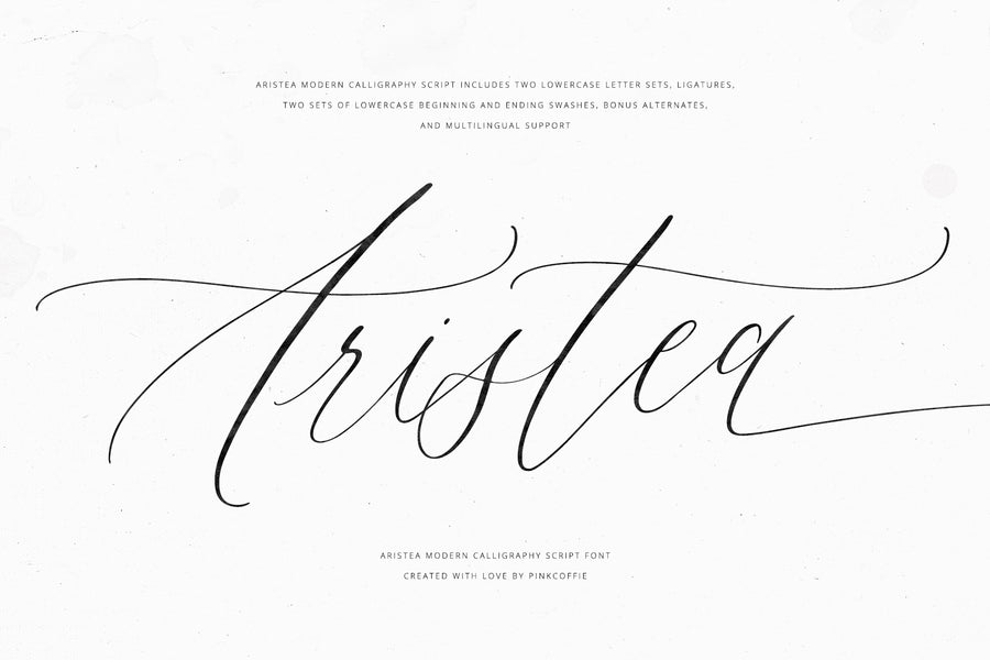 Aristea | Modern Calligraphy Script