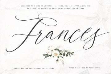 Frances | Modern Calligraphy Script