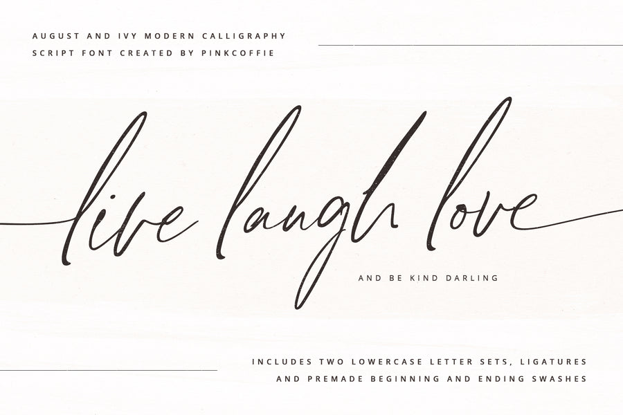 August + Ivy | Modern Chic Script