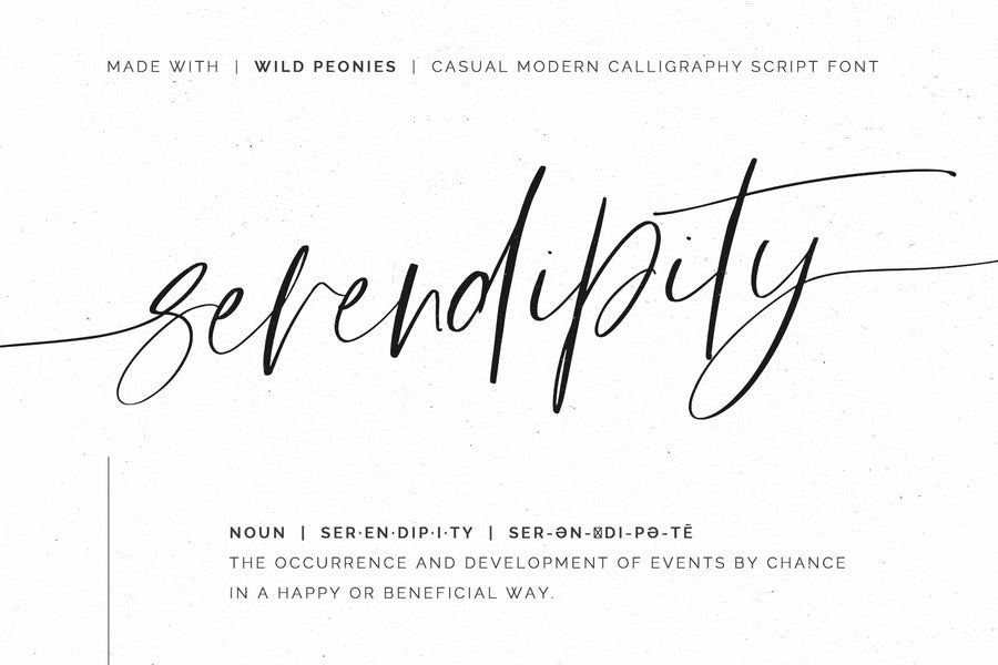 Wild Peonies | Stylish Modern Font