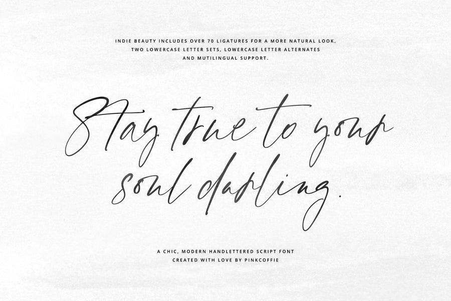 Indie Beauty Chic Handlettered Font