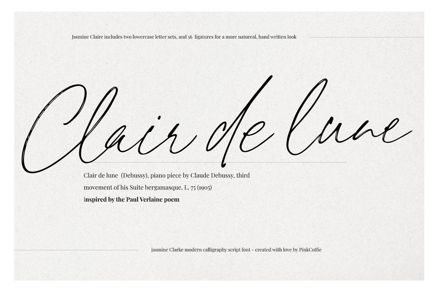 Jasmine Clarke | Casual Chic Font