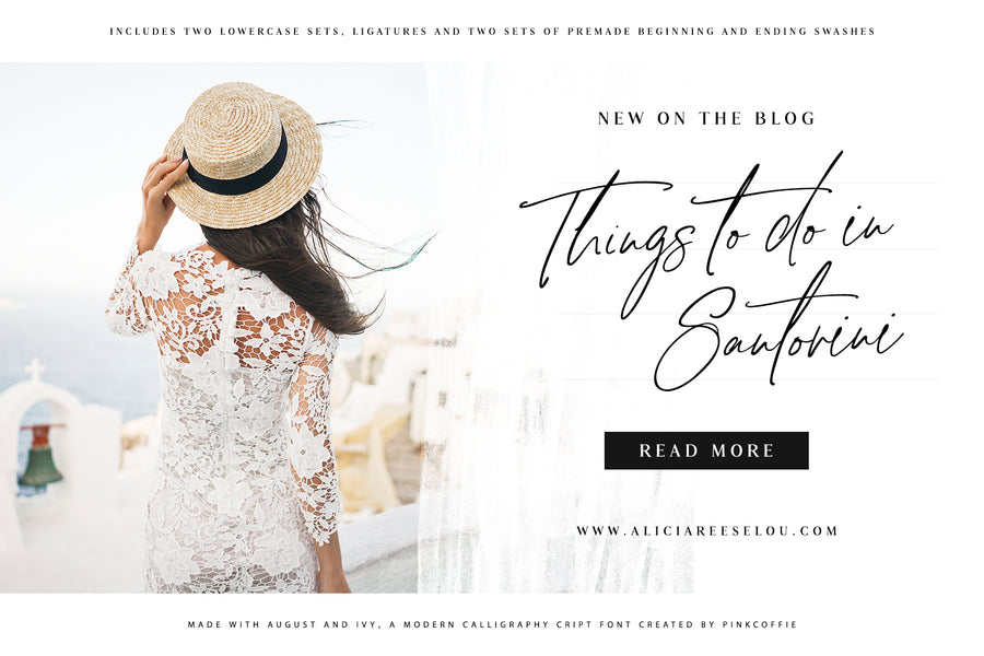 August + Ivy | Modern Chic Script