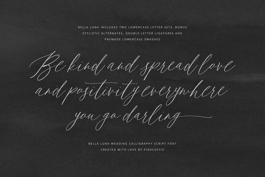 Bella Luna | Feminine Script Font